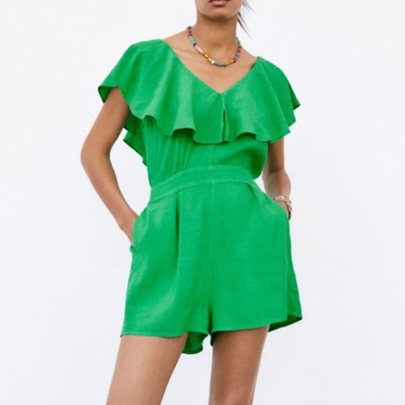 New Zara ruffled romper - Picture 3 of 6
